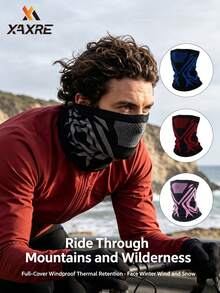 XAXRE Unisex Winter Windproof Warm Face Mask Neck Gaiter (Half Face/Full Face), Suitable For Cycling/Running/Hiking/Skiing Sports - Multiple Styles - View 1