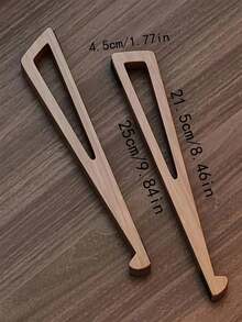 1 Pair Portable Laptop Stand, Portable Desktop Support, Laptop Stand Desktop Height Increase, Ergonomic Angle Adjustment, With Ventilation Design, Triangular Wooden Tray Suitable For Tablets And Mini Laptops, Compact Design - Multicolor - View 4