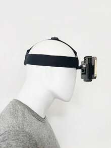 1PC Headband Style Action Camera Mount, Compatible With Multiple Action Cameras, First-Person View Mount - Black - View 4