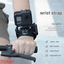 Yoobao 360° Rotating Camera Wrist Strap, Adjustable Breathable Wrist Mount, Compatible With , , Action Cameras, POV Shooting Accessory, Suitable For Cycling, Climbing, Travel - View 4