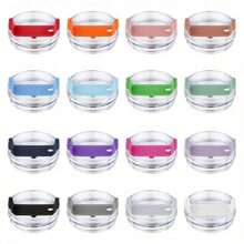 1Pc/2Pcs 40oz Splash-Proof Cup Lid Compatible With Stanley Ice-Cooler Cup, Leak-Proof Silicone Coffee Cup Lid - 40oz - View 3