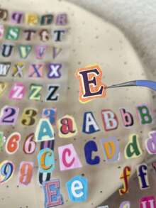 2pcs Vintage INS English Alphabet Sticker Book, Artistic Versatile Scene DIY Decor, Journal Background Decoration Stickers, Decals, Scrapbook Supplies, School Office Stationery - Rectangle - View 5