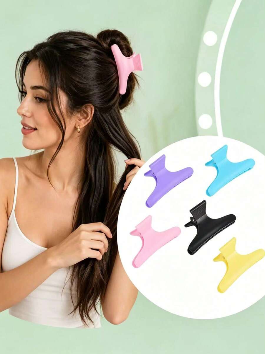 12/3pcs Butterfly Hair Clips, Multi-Functional For Home Salon Daily Wear Styling, Sectioning, Butterfly Hair Clips, Salon-Grade Hair Clips, Suitable For Haircutting, Styling, Sectioning And Dyeing Hair Accessories