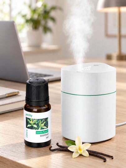 1 pièce/2 pièces Diffuseur d'huiles essentielles aromatiques, humidificateur d'aromathérapie alimenté par USB, pour usage au bureau et à la maison, détente à la maison, création d'ambiance dans la chambre, cadeau de fête