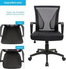 Home Office Chairs - Black - View 5