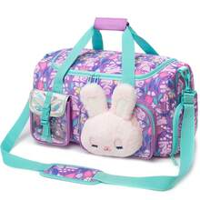 Girls' Soft Plush Handheld Travel Bag, Dance Bag, Toddler Overnight Carry-On Bag With Shoe Compartment, Suitable For Kindergarten, Pajama Party, Sports, Birthday Gift - Plush Toy Travel Bag - View 6
