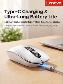 Lenovo M243 2.4G Wireless Optical Mouse, Ergonomic Design, Long Battery Life, Ideal For Home, Online Classes, Office, And Commuting - View 8