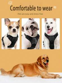 High Reflective Dog Harness - Durable, Adjustable, Comfortable, Anti-Choke Design - Ideal Choice For Outdoor Adventures, Multiple Sizes - Suitable For Small, Medium, Large Pet Dogs (If Hesitating Between Two Sizes, Try Buying Larger Size Because It Can Be Adjusted And Tightened) - Multicolor - View 8