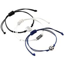 Real Madrid CF Friendship Bracelet Set (Pack Of 3) - White/Black/Blue - View 2