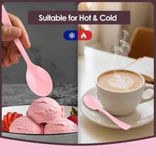 5pcs Pink Salad Utensils, Simple Easy To Clean Reusable, Elegant Durable Tableware, Suitable For Kitchen, Restaurant, Wedding, Birthday, Kitchen, Restaurant, Cafe, Holiday Party, - View 10