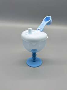 1pc Baby Straw Cup Cartoon Design Gradient Color PP Material Newborn Essential/Capacity 180ml/6.08oz - Multicolor - View 9