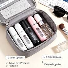 Portable Travel Dispensing Bottles, High-End Perfume Bottles For Dispensing Perfume, Perfume Bottles Filled At The Bottom, Portable Travel Dispenser, Spray Bottles, Empty Perfume Bottles - Multicolor - View 2
