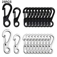 25PCS Multi-Function Alloy Keychain Spring Hook Snap Clasp, Suitable For Water Bottle Lanyard, Key Chain Key Ring, DIY Crafts, Backpack Hook, Pet Rope Lock, Bag Pendant, 2 Sizes Available (25mm/32mm) - Question Mark Buckle - View 1