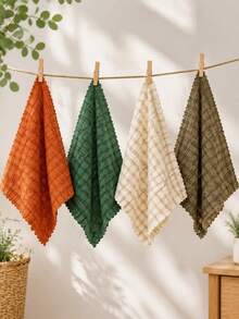Towel Cloth 20pcs&5pcs Random Mixed Colors - 30x30cm, Soft & Absorbent - Perfect For Bath, Face, Hands, Kitchen, Spa - Multicolor - View 9