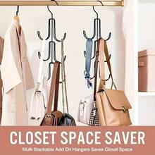 1pc Bag Storage Rack For Wardrobe, Can Hang Bags To Keep Them Organized, Easy To View And Maintain In Good Condition. Metal Material, Suitable For Storing Handbags And Backpacks, Space-Saving. - One-size - View 4