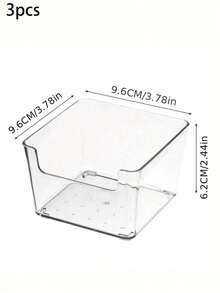 1/3/6 Pack Clear Drawer Organizer, Helps You Organize Your Desktop - Suitable For Small Divider Storage Boxes - Combinable - Classified Storage Box - Transparent Storage Box - View 8
