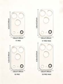 1 buah Pelindung Lensa Ponsel Motif Pita Hitam, Kompatibel dengan iPhone 17 Pro/17 Pro Max/18 Pro/18 Pro Max, Perlindungan Lensa Anti Gores Cakupan Penuh, Aksesori Ponsel dengan Nuansa Manis dan Menyejukkan, Hadiah Ulang Tahun dan Liburan untuk Anak Perempuan, Keluarga, dan Teman - Clear - View 11