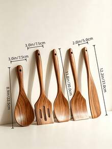 Kitchen Spatula Set, Premium Solid Wood, Finely Polished, Scraper, Spatula, Sifter Spatula, Rice Spoon, Professional Baking Essential, Suitable For Spreading Cake Frosting, Smoothing Fondant, Mixing Batter, Scraping Dough And Folding Ingredients, Comfortable Grip, Easy To Clean, Multi-Purpose Baking Tool, Suitable For Home Baking, Kitchen Tool - View 8