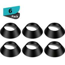 6pcs/Set Memorial Ball Display Stand Base, Ball Holder Bracket, Suitable For Soccer, Basketball, Football, Volleyball, Softball, Bowling Ball - Black - View 8