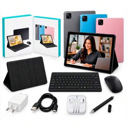 Tablet JEPK T103 10.1 8GB 512GB Android 14 5G Kit Completo