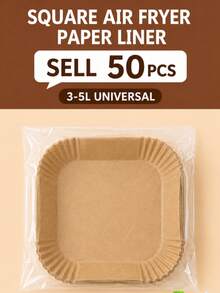 200PCS/100PCS/50PCS Disposable Air Fryer Liners, Square & Round Air Fryer Basket Baking Paper Trays, Non-Stick Oil-Resistant High Temperature Resistant Baking Paper, Absorbs Grease, Double-Sided Silicone Waterproof Oil-Proof Leak-Proof, Extra Tall Thick High Edge Design Prevents Splatter & Leaks, No Cleaning Needed, Throw Away After Use, Heat Resistant, Suitable For Multiple Cookware, Air Fryer/Oven/Steamer/Microwave Accessories, Easy Clean Pot Basket - Multicolor - View 13
