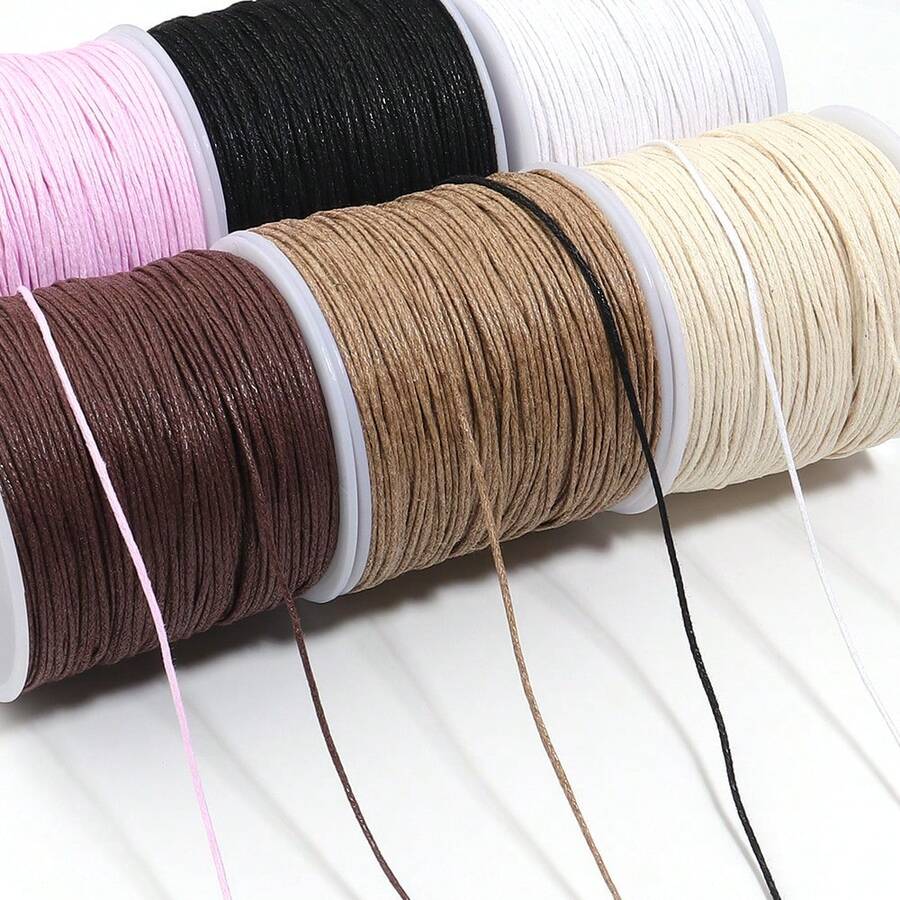 70m/Roll Waxed Cord For Jewelry Making, DIY Bracelet Necklace Making, Handmade Craft Supplies