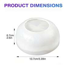 1pc Asymmetrical Bowl Silicone Mold, Resin Casting Mold, Suitable For DIY Making Asymmetrical Resin Bowls, Plaster Bowls, Storage Bowls, Candle Bowls, Etc., Suitable For Handicraft Enthusiasts, Soft And Easy To Demold, Reusable. - Mold - View 2