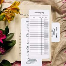 20pcs/50pcs/100pcs Reading Journal Checklist And Book Tracking Bookmarks, Book Accessories, Suitable For DIY Art Projects, School Supplies, Gift Tags - Rectangle - View 8