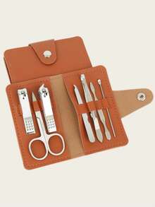 Manicure & Pedicure Set, 7-Piece Compact Portable Set, New Nail Clippers & Beauty Scissors, Nail Care Tools Set, Suitable For Home And Outdoor Use, Unisex - Multicolor - View 10