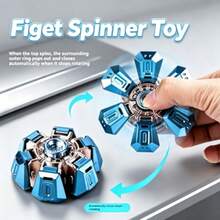 Spinner Jari Kreatif yang Dapat Berubah Bentuk, Gadget Penghilang Stres Kompetitif Bertema Fiksi Ilmiah Keren, Armor Mekanik yang Dapat Berubah Bentuk - Hadiah Ulang Tahun, Hadiah Natal, Hadiah Sempurna, Hadiah Paskah, Kado - MultiWarna - View 4