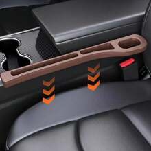 2pcs/Set Car Seat Gap Storage Box, Anti-Leak Interior Organizer, Seat Gap Filler, Car Door Pocket Storage Box, Home & Car Multi-Functional Storage Bucket, Road Trip Essential, Driver & Passenger Seat Gap Organizer, Phone Glasses Wallet Storage Rack - Multicolor - View 7