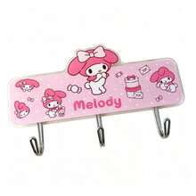1pc Sanrio Cute Cartoon Hook Bedroom Door Back No-Drill Decorative Hook - Multicolor - View 3