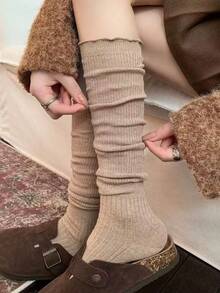 1/5/10 Pasang Kaos Kaki Setinggi Lutut Berumbai Dasar Musim Gugur, Kaos Kaki Panjang Pelajar Modis yang Dapat Ditumpuk, Cocok untuk Sepatu Bot, Lucu & Manis, Penting untuk Pakaian Kasual Kembali ke Sekolah - MultiWarna - View 8