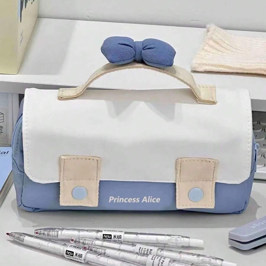 Princess Style Pencil Case, Ins Style, Large Capacity, High Aesthetic, For Middle And High School Students - A - View 1