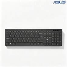 ASUS BK10 薄膜有線鍵盤，104 全尺寸按鍵，巧克力微弧鍵帽，內建數字小鍵盤，適用辦公家用桌上型電腦打字，USB 即插即用 - 查看 10