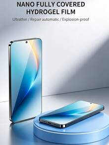 5Pcs HD Hydrogel Film Explosion Proof And Scratch Resistant Mobile Phone Screen Protector Compatible With Xiaomi 15T 14T 17T Poco X8 M8 X7 M7 Note 17 15 14 Pro 13 Pro+ Flexible Scratch Automatic Repair Supports Fingerprint Recognition Phone Protective Film Soft Film Non Glass - Clear - View 6