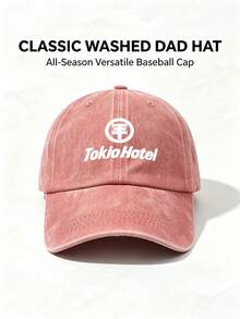 1pc Unisex Tokio Hotel Printing Baseball Cap Adjustable Design Perfect For Outdoor Activities Hiking Everyday Wear And Sun Protection-A Perfect Gift - Multicolor - View 6
