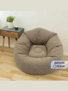 Sillón inflable grande y holgado, sillas de PVC, asiento tipo puf, sofás tipo puf, puff, sofá para sala de estar, suministros, regalo - Multicolor - Ver 2