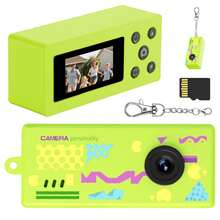 X7 Mini Pocket Camera, 1080P Video & 12MP Photo, 0.98" Screen, 5 Filters (Red Green Blue B&W Yellow), Keychain Design, Memory Card Required, Portable Travel Vlog Camera For Outdoor Adventures, Daily Carry & Life Recording, 200mAh Battery - View 15