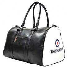 Lambretta Retro Sports Duffle Bag - White/Black/Red - View 2