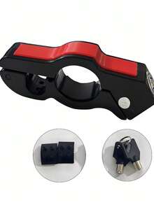 1pc Universal Anti-Theft Throttle Lock, Motorcycle, Bicycle, Electric Scooter, Skateboard Handlebar Lock, Plastic Material - A - View 15