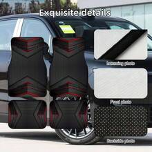 [2D Flat Printing] 2pcs/4pcs Cool Printed Car Floor Mats - Durable Polyester Floor Mats, And Practical, Ideal Gift Choice, Long-Lasting, Suitable For Trucks, Sedans, Suvs, And More - A - View 2