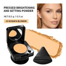 Polvo Compacto Portátil con Soporte para Teléfono, Polvo Facial Mate con Control de Grasa, Espejo Integrado & Mini Borla Triangular para Retoques Fáciles - Multicolor - Ver 15