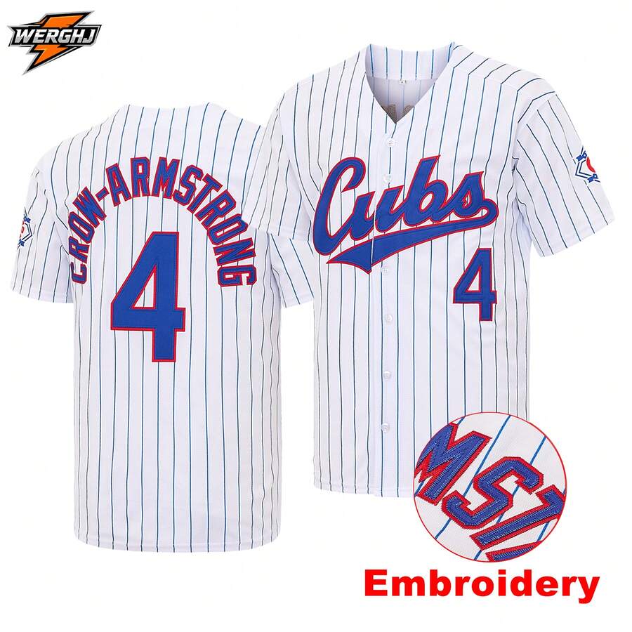 Men's #4 Kris Bryant Chicago Cubs Baseball Jersey, 2026 150th Anniversary Commemorative Baseball Uniform, Game Day Fan Gift Sports