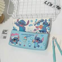 Disney Stitch Pencil Case Highly Attractive Large Capacity PU Leather Stationery Box Intergalactic Baby Pencil Pouch - Multicolor - View 3