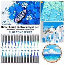 Direct Liquid Acrylic Markers, Multiple Color Themes Available 24/36 Colors, Direct Liquid Art Pens, Suitable For Painting, Coloring, Crafts, School And Office Supplies - Acrylic Paint Marker Set With Direct Liquid Feed - View 10