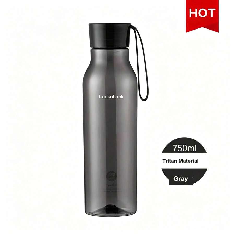 LocknLock Botol LOCK&LOCK ABF644, 550ML Tritan, Gelas Air Portabel Mulut Sempit untuk Pria & Wanita, Tahan Pecah, Transparan & Tidak Berbau untuk Perjalanan - A - View 1