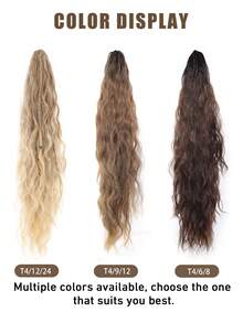 Claw-Clip Ponytail Featuring Long, Wavy Hair And Delicate Braids; A Stylish Accessory Perfect For Music Festivals, Parties, And Everyday Looks. - Multicolor - View 3