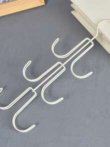 Multifunctional Iron Art Bag Rack Belt Scarf Hook Space-Saving Home Closet Storage Scarf Belt Rack - Black - View 8
