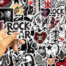 50pcs Punk Subculture Stickers For Decorating Planner, Diary, Scrapbook, Notebook, Luggage, Envelope, Greeting Card, Tablet, Water Bottle - Multicolor - View 5